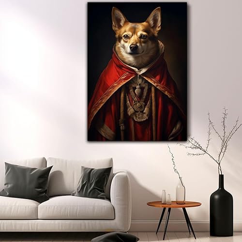 Miniatura 441 de Thuan Chow Chow Retrato de mascota con disfraz real de perro en un disfraz retrato de perro con vestimenta Retrato medieval de mascota retrato