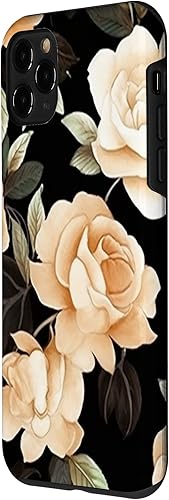 Vista 26 de iPhone 11 Pro Max Rose Flower Floral Pattern Beautiful Beige Roses Case