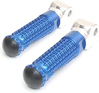 Vista 2 de MCMOTOPARTS M-PRO - Estriberas traseras para pasajero, color azul, compatible con MT-03 2016-2022 16 17 18 19 20 21 22