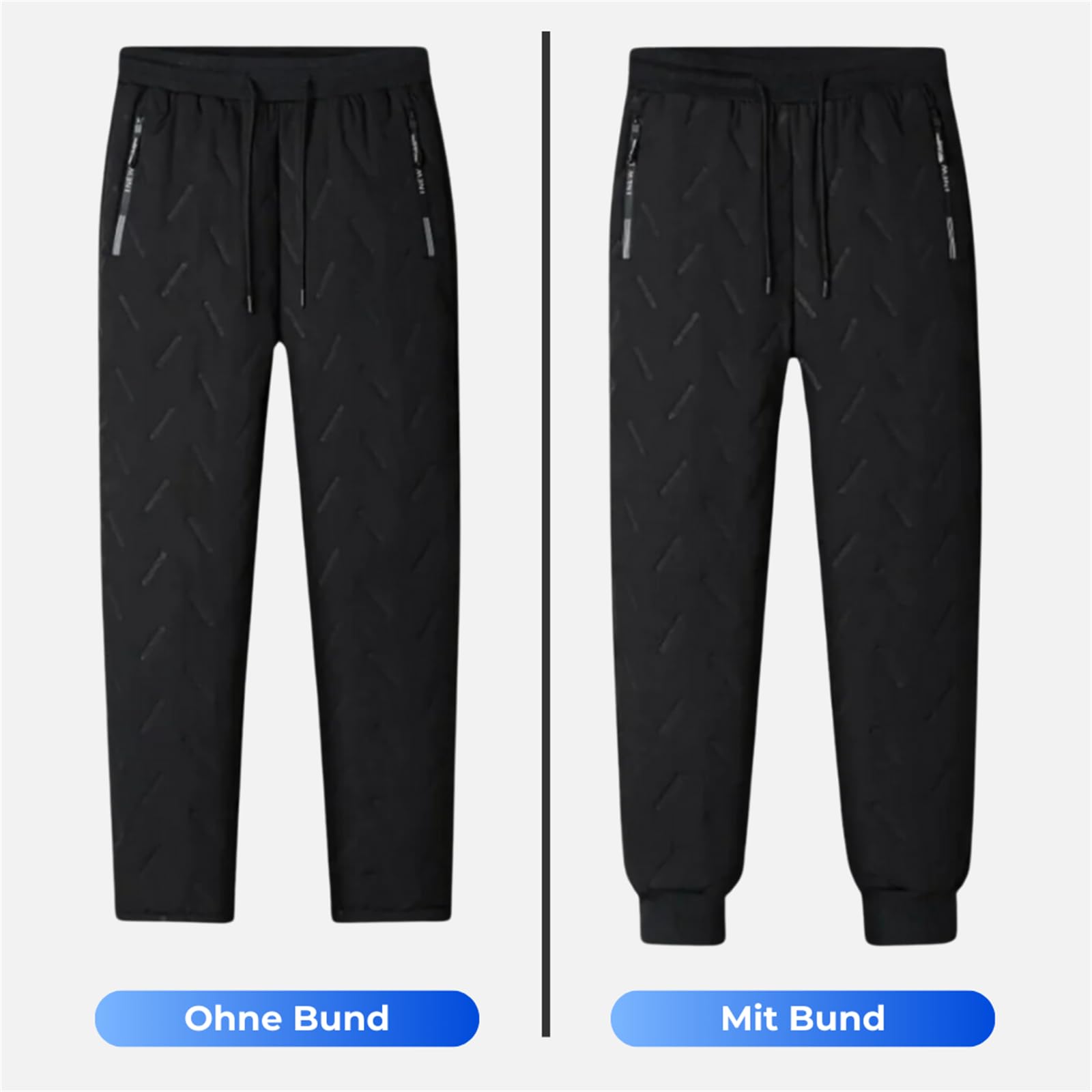 MEIION Thermohose Warme und trockene Beine – bei jedem Wetter Warme Herren Outdoorhose wasserdichte, Winddichte Fleece gefütterte Winterhose für Skifahren und Wandern