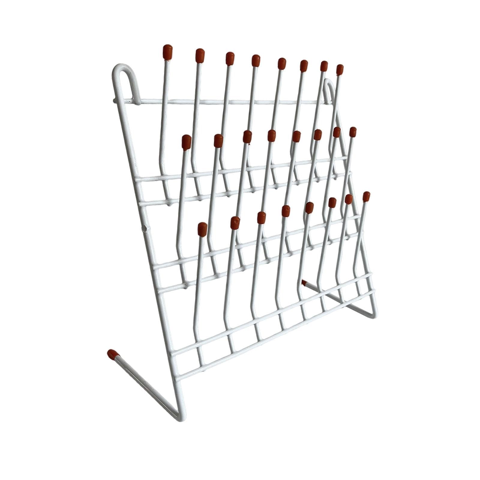 predolo Support de vidange de laboratoire, égouttoir, étagère pour usine de tubes à essai de laboratoire, 24 bits