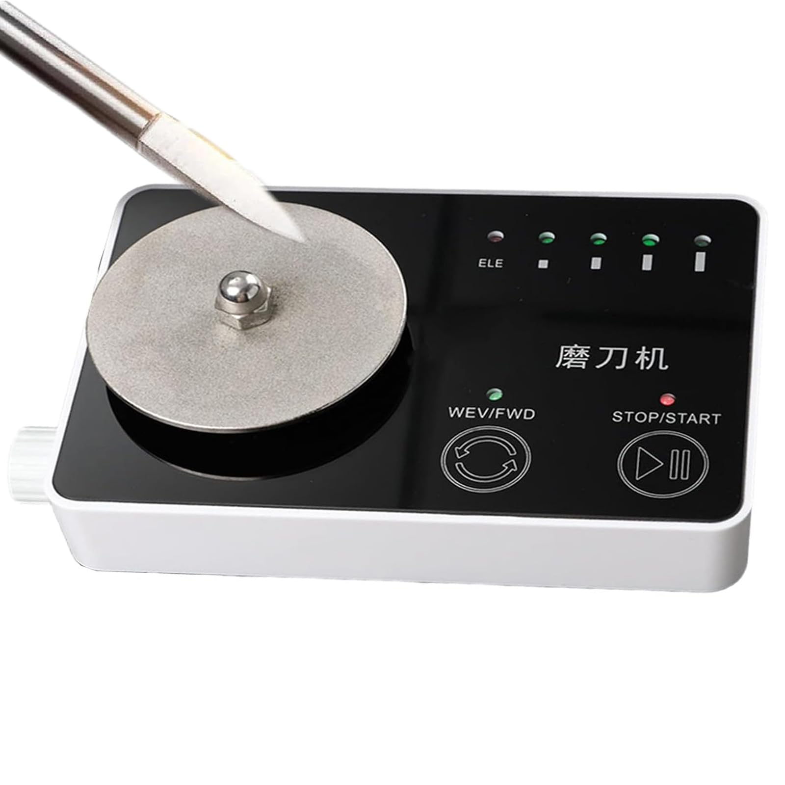 Adtzpc 40W Multifunctional Sharpening Machine, Electric Knife Sharpener With 2000 Mesh Grinding Disc, 0-5000Rpm Adjustable Speed & Quick Sanding, For Kitchen Knives, Carving Knives, Scissors