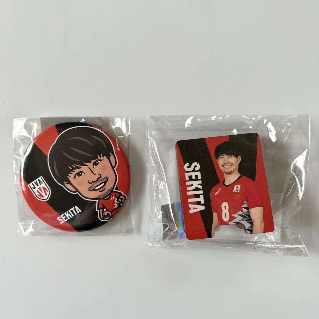 関田誠大選手 缶バッジ 男子バレーボール 関田誠大選手 缶バッジ ネーションリーグ 2個