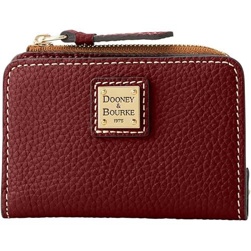 Dooney & Bourke Pebble Grain Zip Credit Card Wallet 12