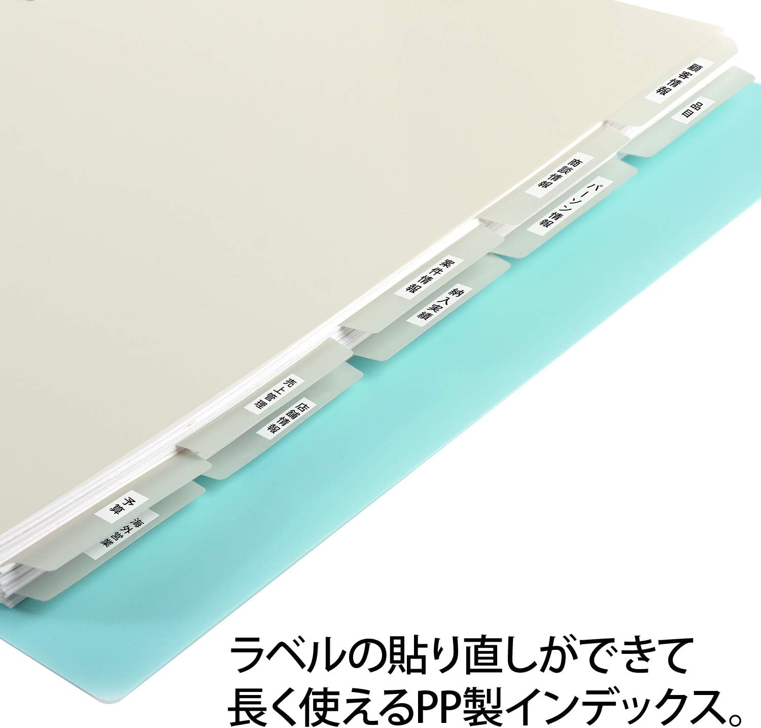Plus Index A4, 2 Holes, Tasukea, Removable Labels, No Printing, 5 Stakes, 98-081 x 3, Total 30 Sheets