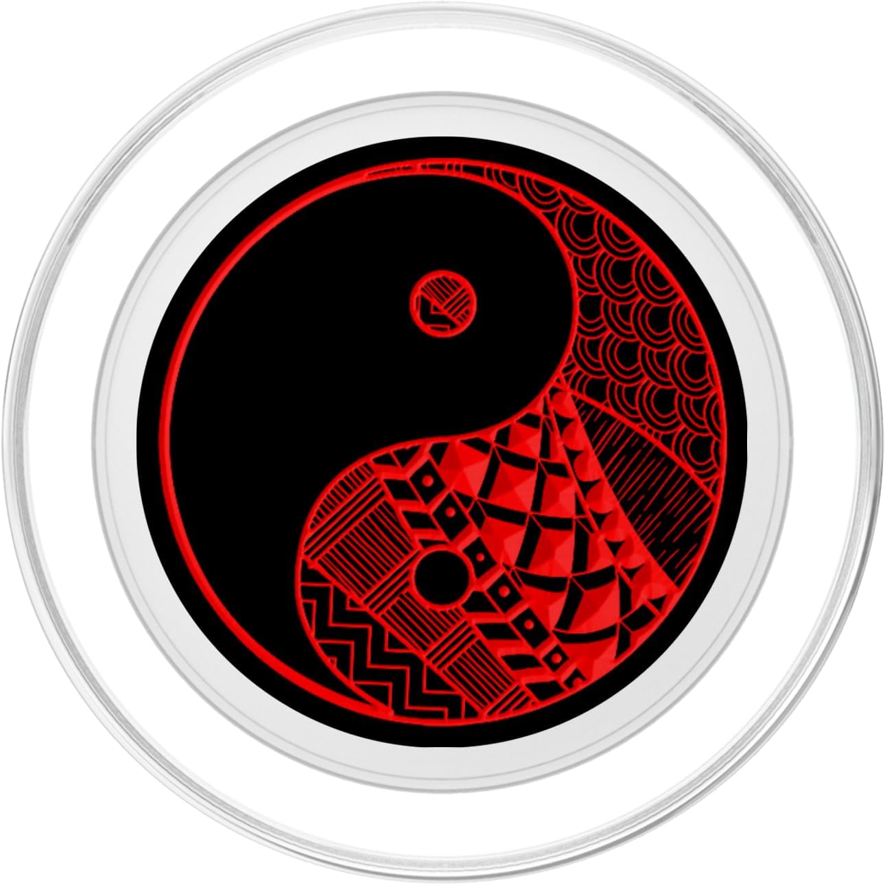 Red Yin Yang Pop Socket for Phone PopSockets Red Yin Yang PopSockets MagSafe PopGrip for iPhone