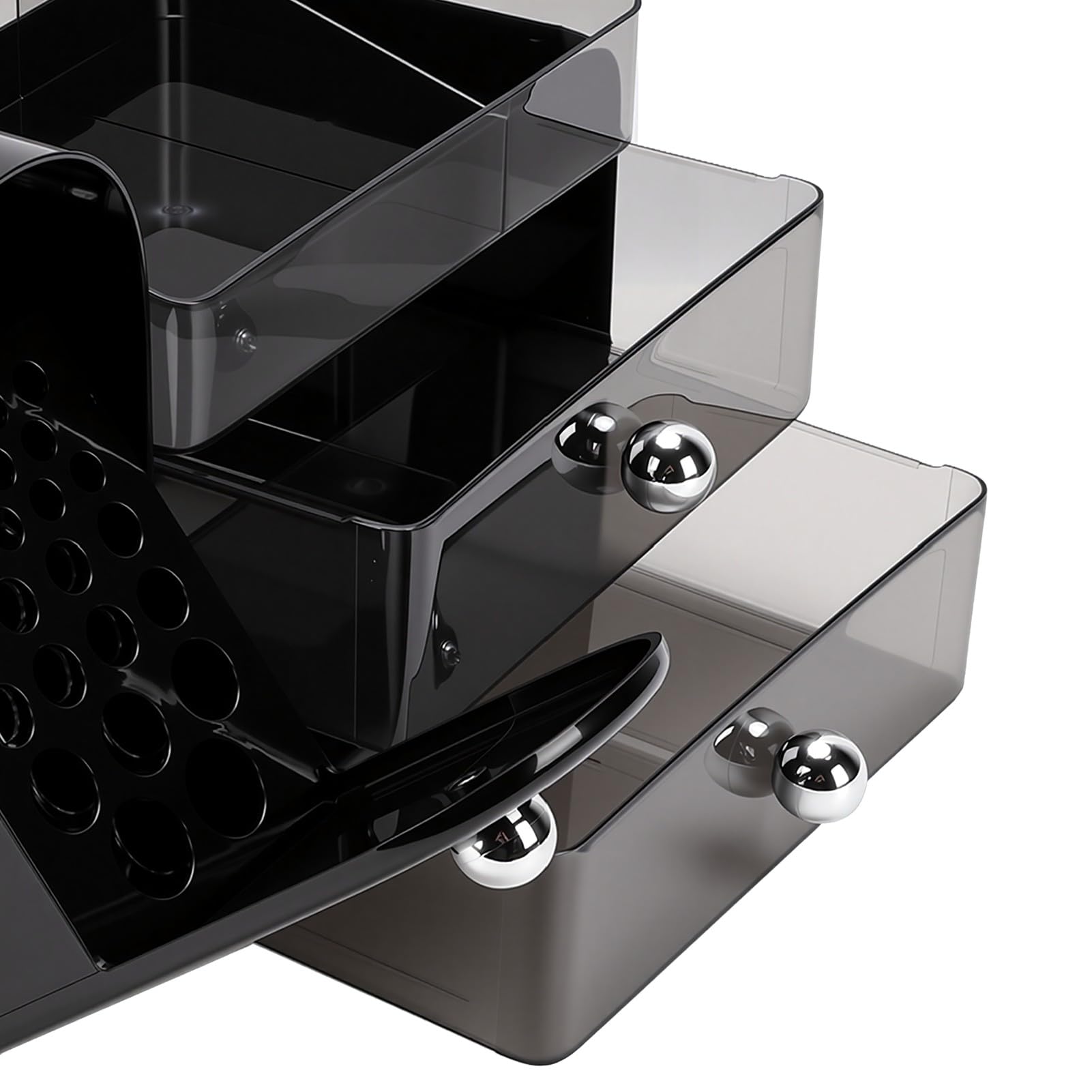 Matybobe Organizador de Maquillaje de 3 Niveles, Elegante Organizador