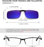 TERAISE Polarized Clip on Sunglasses Over Prescription Glasses Anti-Glare UV400 for Men Women Driving Travelling Outdoor