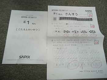 未使用！原本！！2024年1月サピックス 新1年現年長生　新学年第3回入室テスト 61aCFCU76DL._AC_UF350,