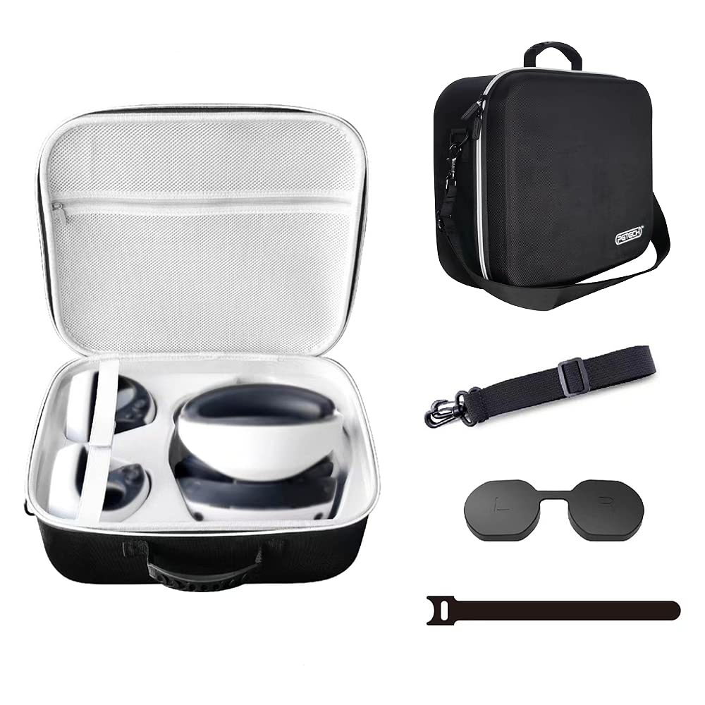 BeisDirect VR-Tragetaschen für die Reise Kompatibel mit PS VR2 All-in-One VR und Zubehör, Harter Eva Reisekoffer Aufbewahrungstasche tragbare Reisetasche für VR Headset und Griff, 40.5x33x16cm