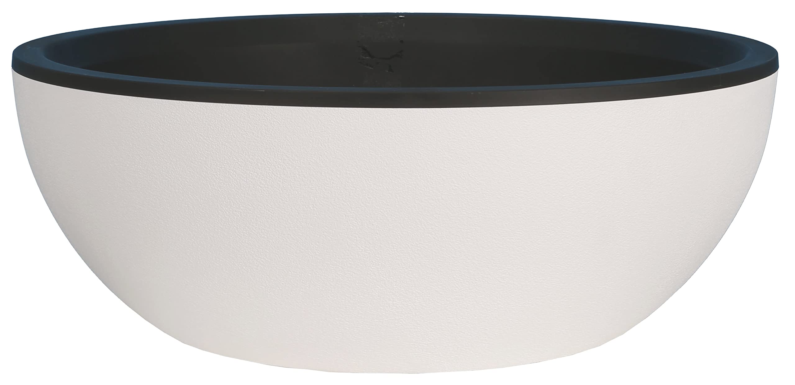 Coupe Riviera Granit 40cm blanc grande coupelle centre de table salon