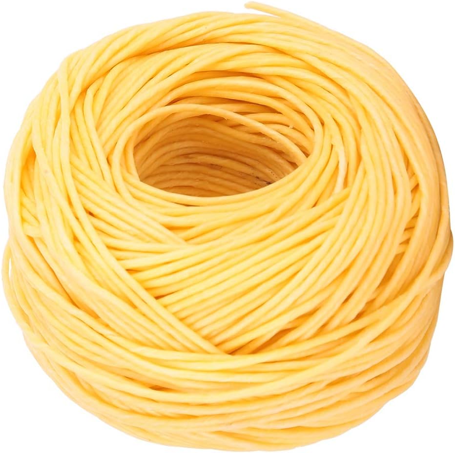 Cocoarm Organic Hemp Wick, 200 ft Natural Beeswax Coated Slow Burning Wick for DIY Candles, No Drips and No Black Smoke (Light)