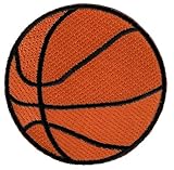 Basketball Embroidered Patch Basket Ball Hoops Iron-On Applique Sports Emblem