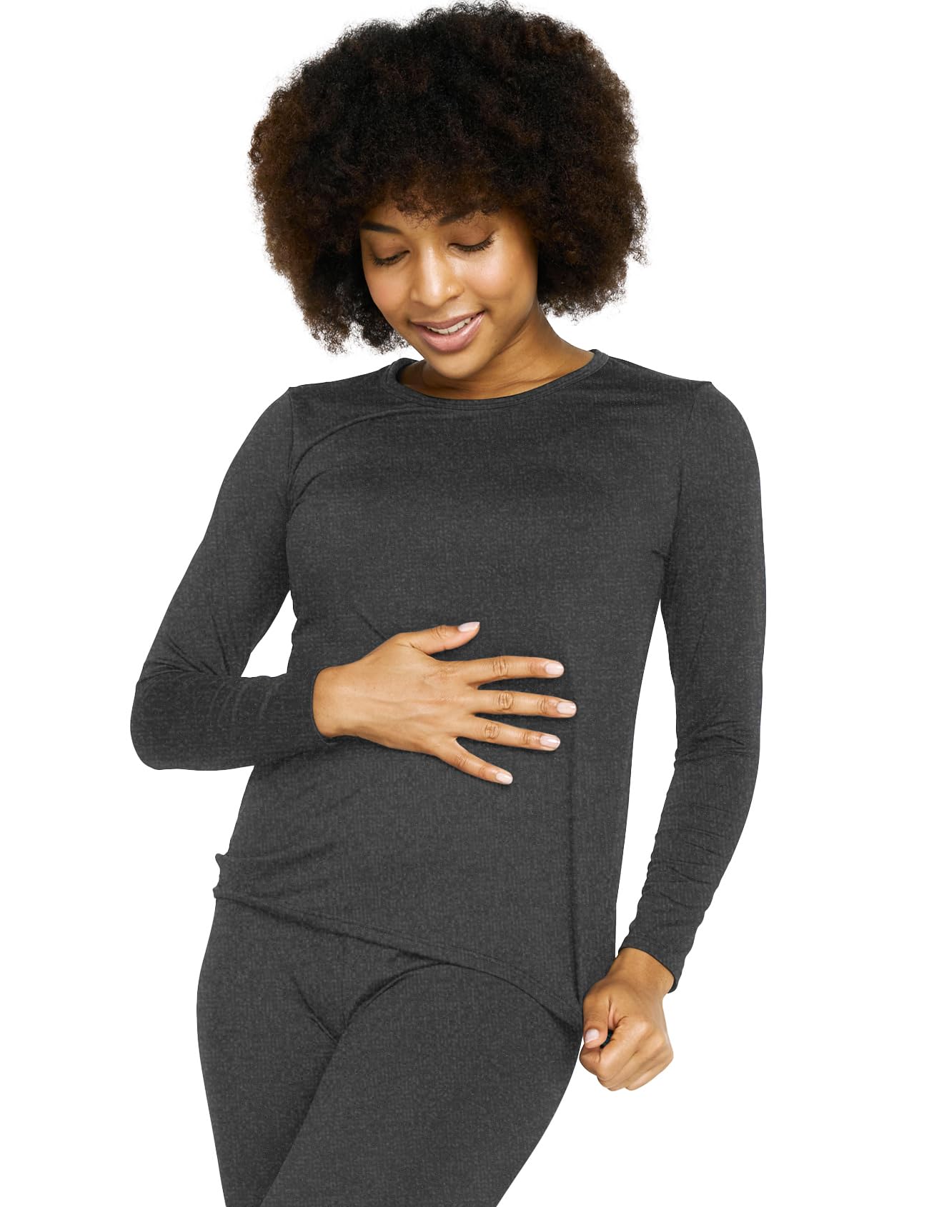LAPASA Pacco da 2 o 1 Maglia Termica Donna Manica Lunga Fodera in Micro Pile - Pigiama Abbigliamento Intimo Canottiera Calda Elegante Elastica Traspirante Sportiva L15/L39/L42