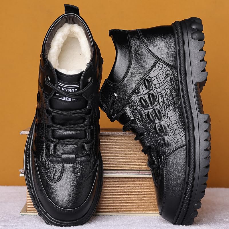 Men's Winter Snow Boots - Insulated, Anti-Slip, Luxurious Fur Trim2