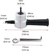 Vista 2 de Antrader accesorio para taladro de doble cabezal para cortar metal