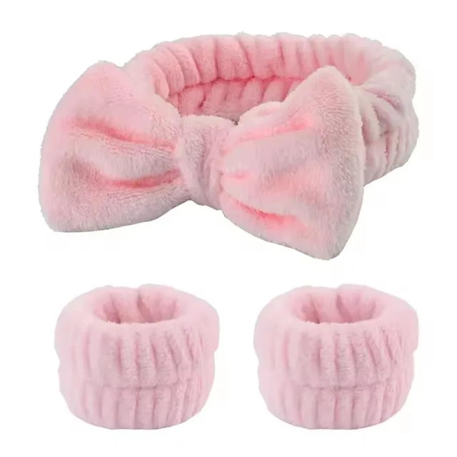 Toalla de maquillaje en diadema absorbente para evitar sudor con joyas de pelo 8