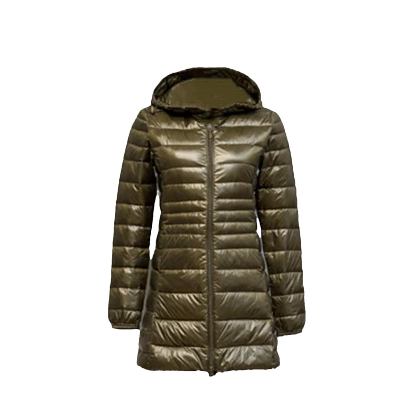 Piumino Lungo Da Donna Piumino D'anatra Con Cappuccio Piumino Invernale Portatile