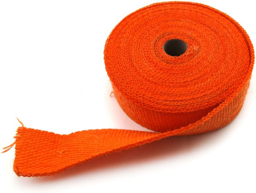 2" x 50 Orange Exhaust Pipe Heat Header Wrap Insulation Thermal Tape Roll