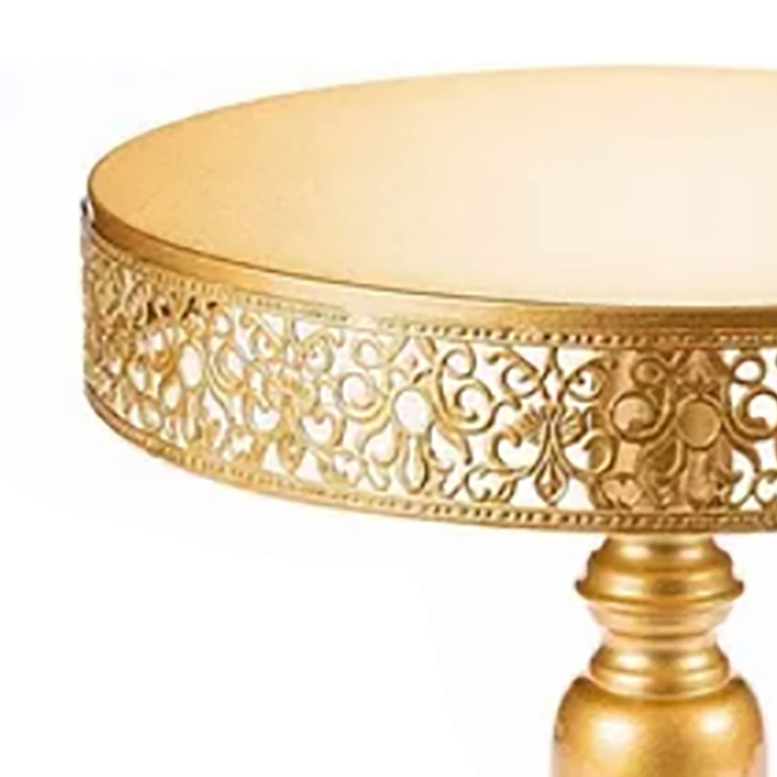 Soporte para Tartas Dorado, Juego de 3 Soportes para Tartas de Metal, Soportes para Postres, Soportes para Magdalenas, Soporte Redondo para Magdalenas para Tartas de Navidad,