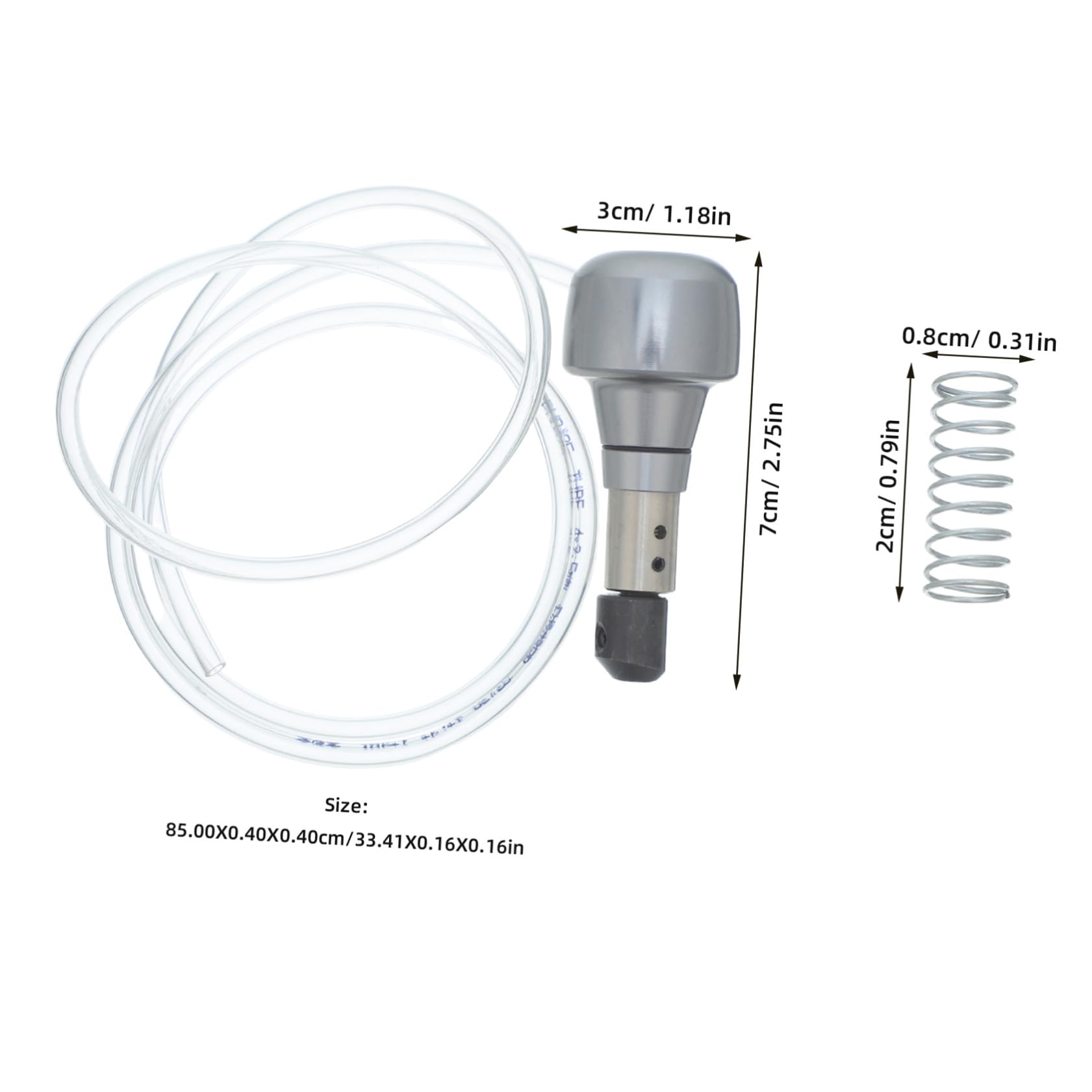 Alipis Manipolo con Controllo Flusso Aria per Incisione Pneumatico per Gioielli Ergonomico in Lega di Alluminio, Dimensioni 7x3x3 Cm per Incisione Dettagliata in Studio