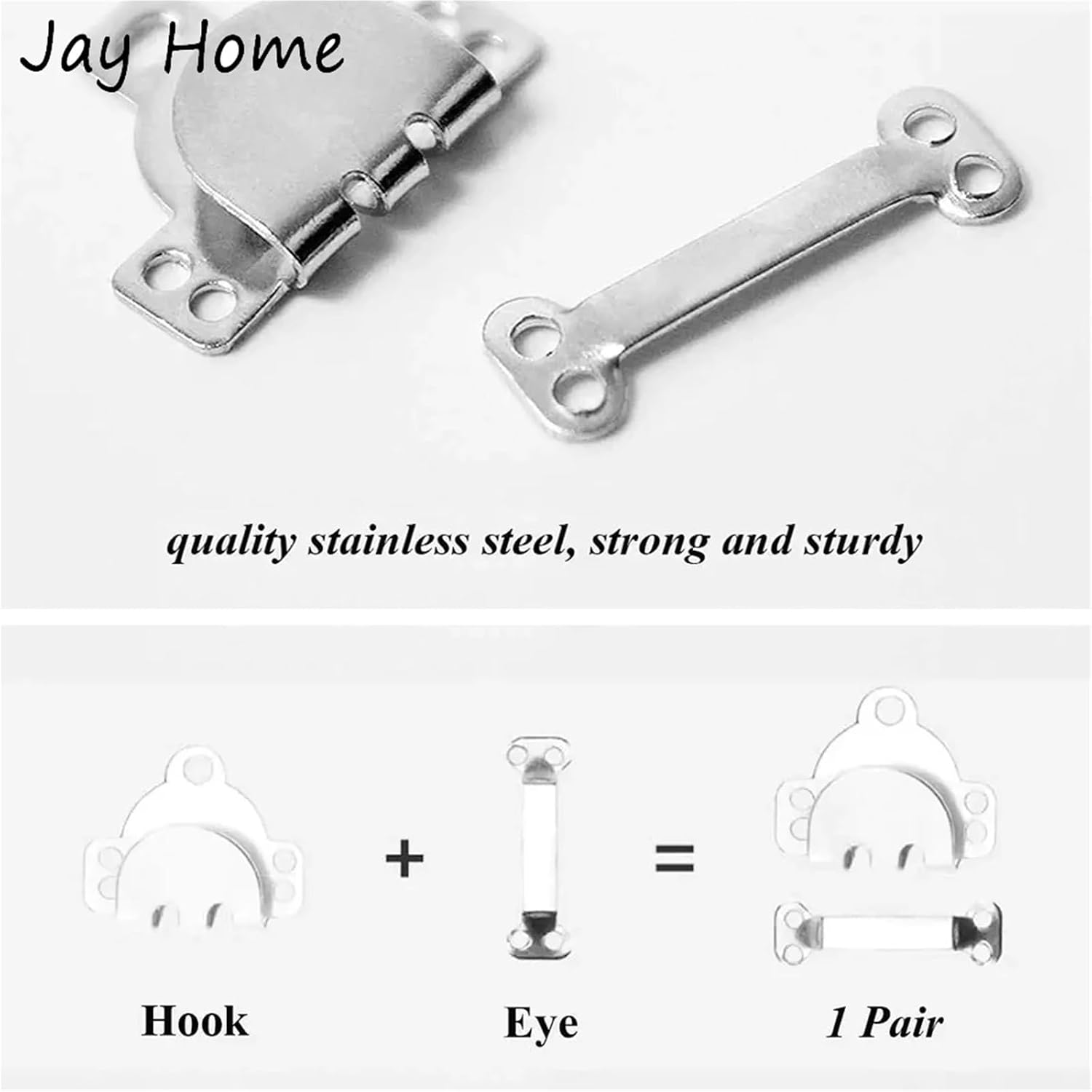 Hook and Eye Sewing 150 Pairs Sewing Hooks and Eyes Closure DIY Craft Accessories
