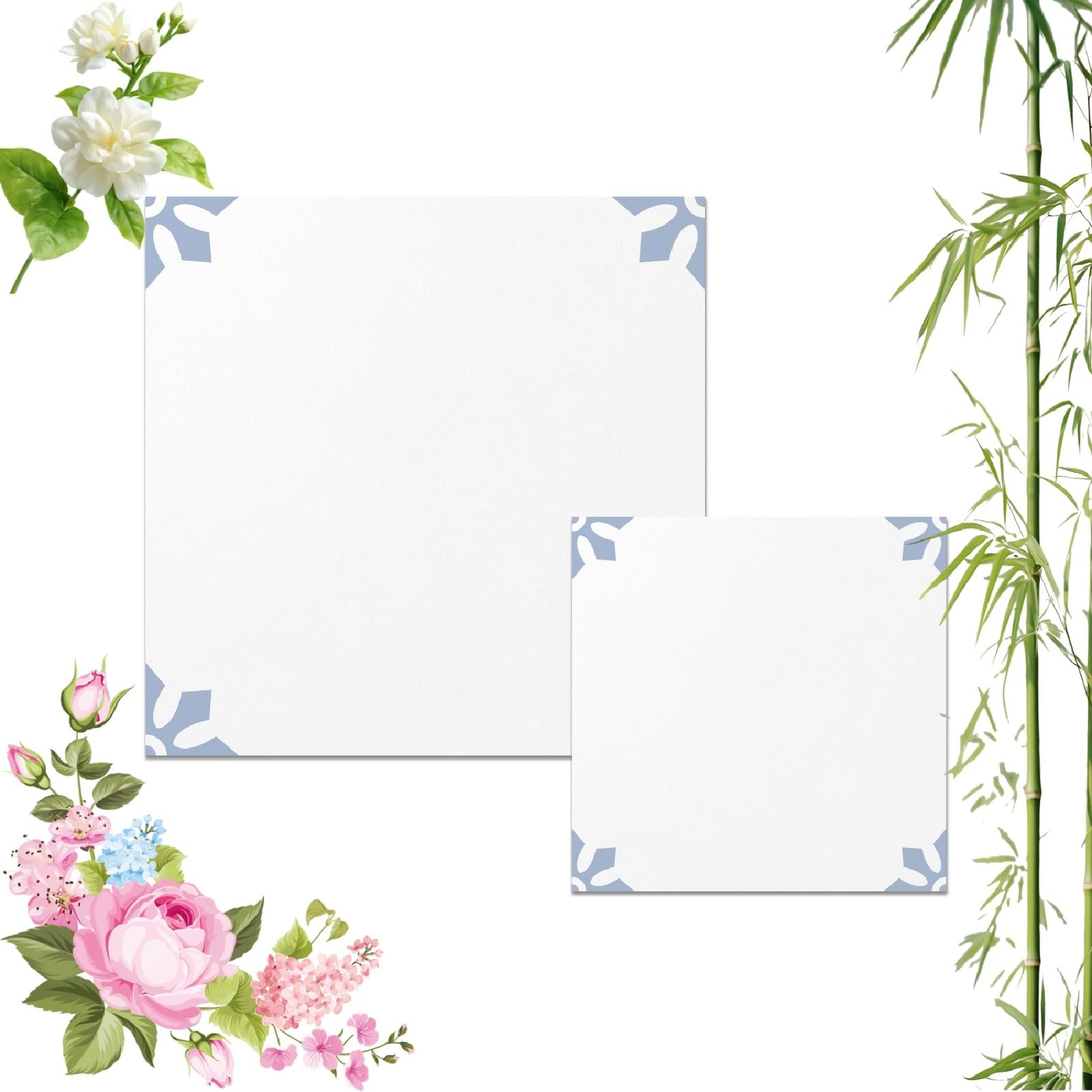 Self-Adhesive Wood Pattern Floor Tiles, 20pcs-30x30cm Vintage Floral Self Adhesive Vinyl Tile, Waterproof Removable Wall Floor Decal for Bathroom Kitchen Bedroom (10pcs-20x20cm,PTS59)