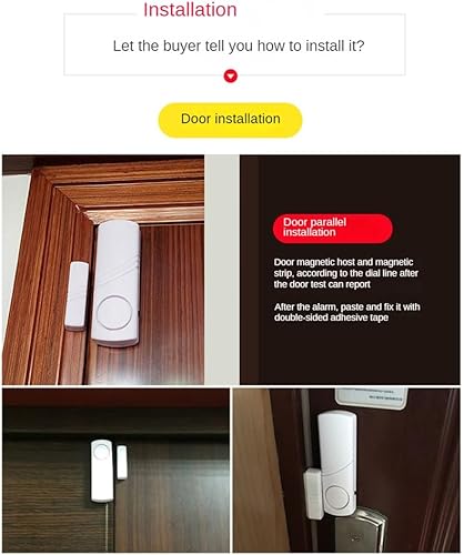 Miniatura 4 de 5SetLot Door and Window Magnetic Sensor Alarm Smart Home Security Protection Door Window Alarm