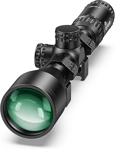 CVLIFE Óptica de retícula BDC de alcance con anillos de alcance de 0.787 in