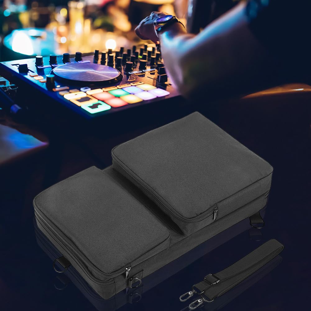 Étui de transport pour lecteur de disque DJ portable avec sangle d'épaule pour DDJ-400 DDJ-FLX4, Noir, Décontracté