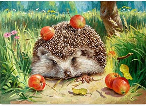 Hedgehog Digital Oil Painting DIY Oil Painting By Numbers Kits Frameless Canvas Wall Decor Gift 40x50cm