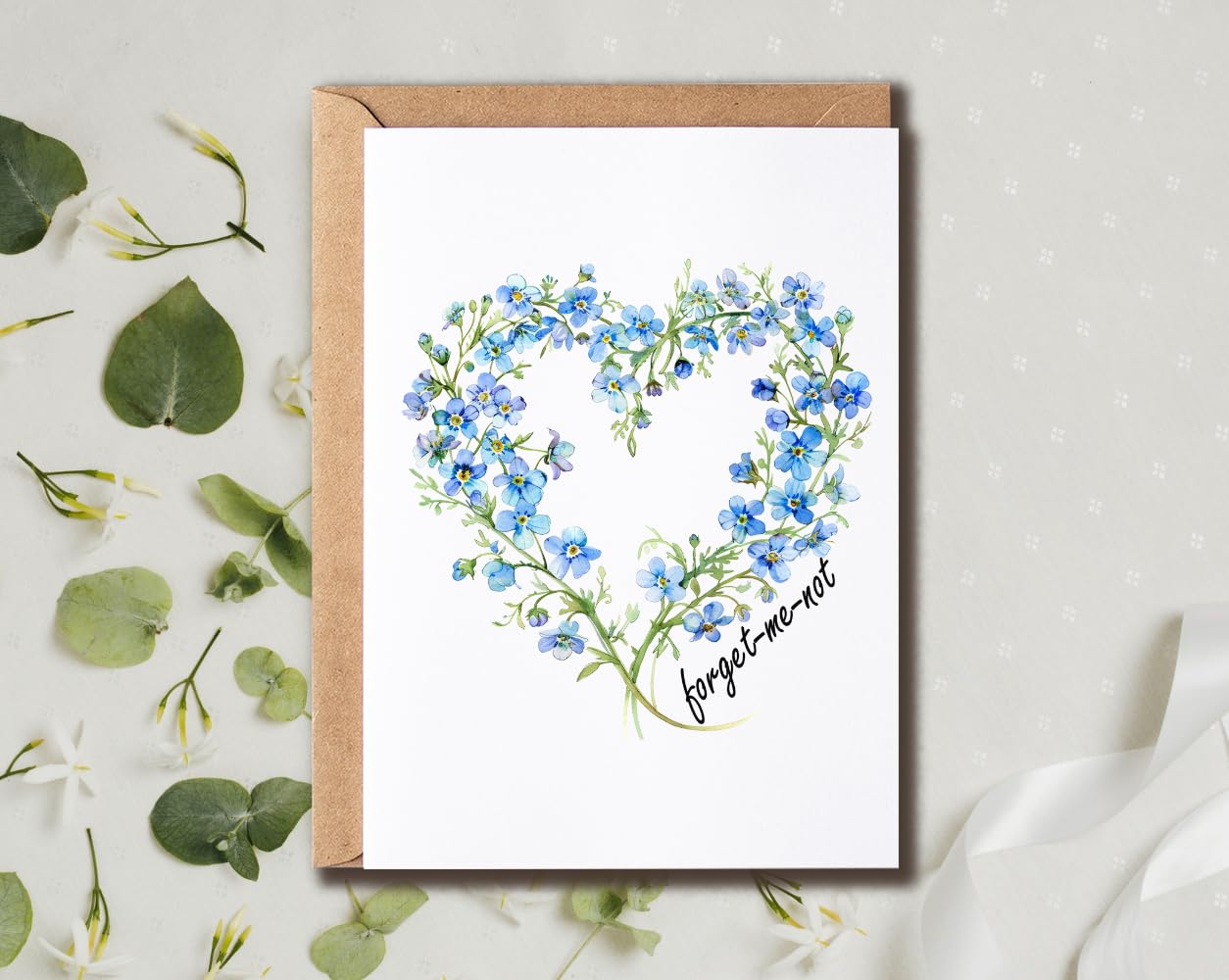 Beileidskarte Mit Weißen Lilien – Fotokunst Premium-Karte Mit Umschlag, Innen Blanko