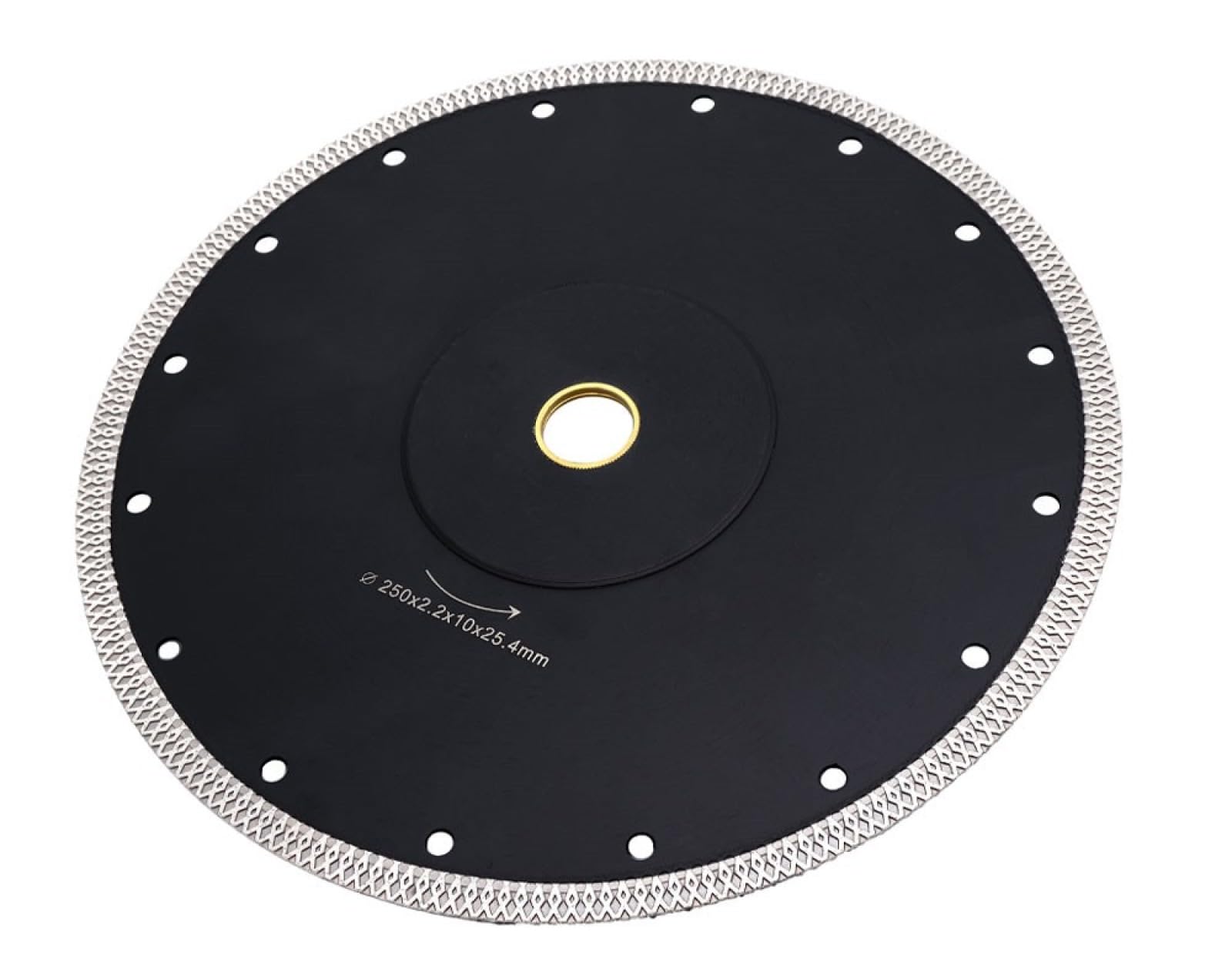 Diamentowa tarcza szlifierska do szlifierek, 1 sztuka 10 cali 250 mm diamentowa tarcza tnąca płytki ceramiczne porcelana marmur okrągły do ​​szlifierki kątowej supercienki dysk tnący