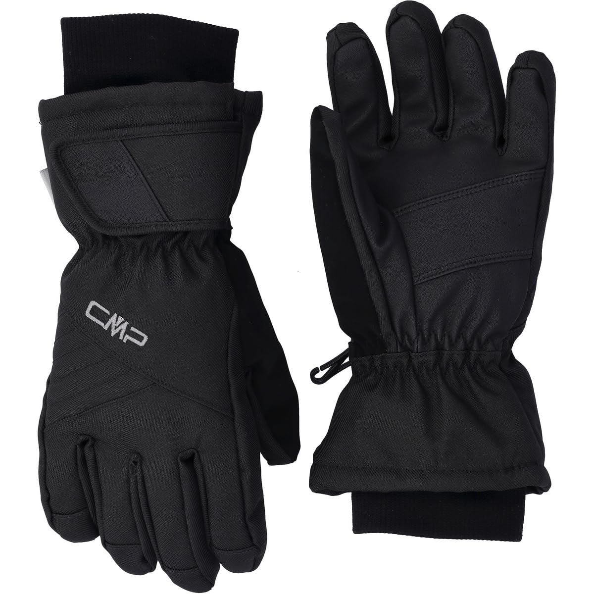 CMP - Woman Twill Ski Gloves, Black, 6