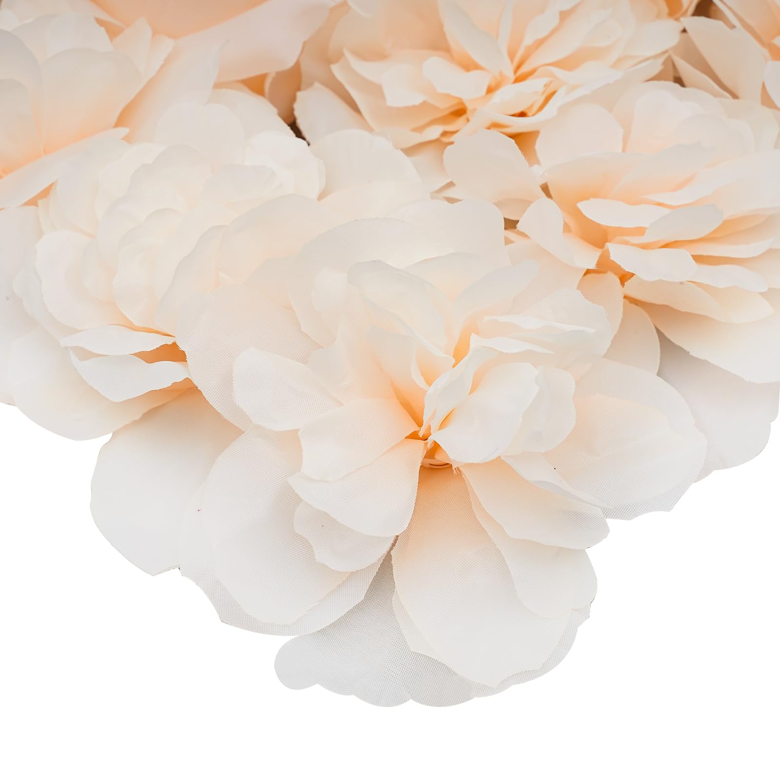 6 Stück Blumenwandpaneel Künstliche Blumenwand Rosenwand Hochzeit Straße Hintergrund Dekor 40x60cm Weiß Blumengestecke Blumenwand