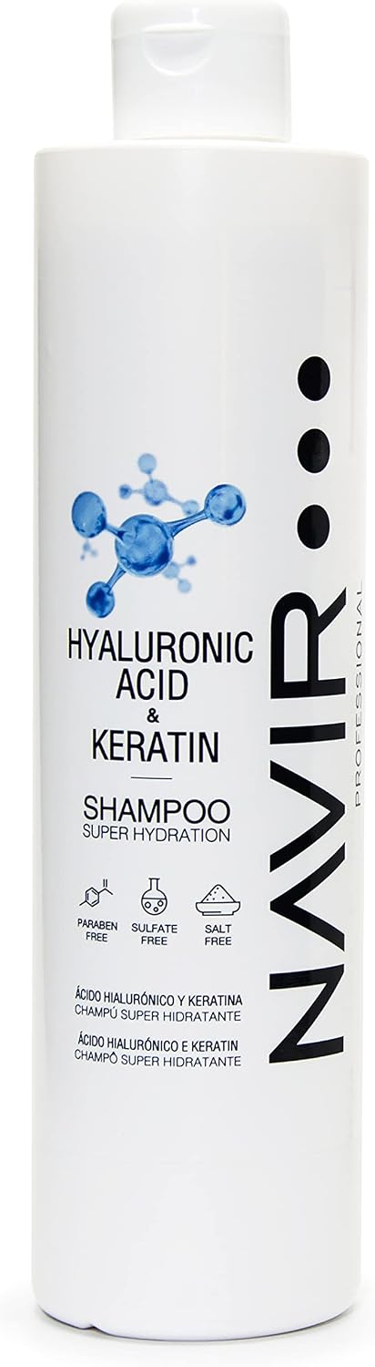 NAVIR Profesional | Sulfate and Paraben Free Shampoo with Hyaluronic Acid and Keratin - 500ml