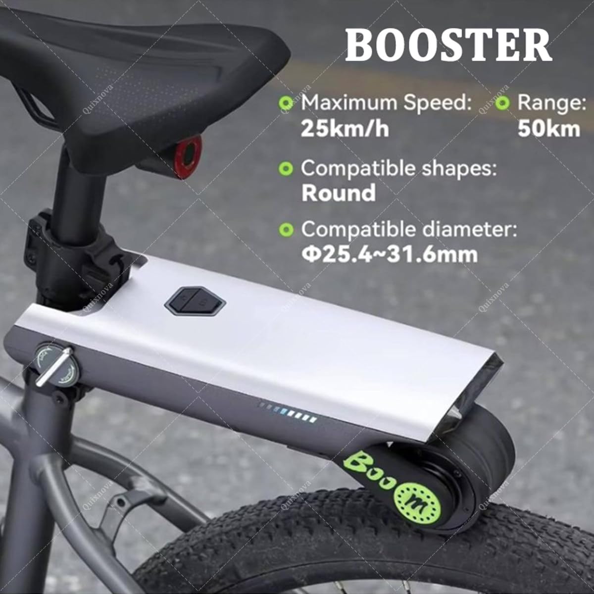 Kit di conversione per Bicicletta elettrica - Azionamento Elettrico per Bici da Città, Mountain Bike e Bici Pieghevoli, unità di azionamento Portatile con Controllo Tramite App B