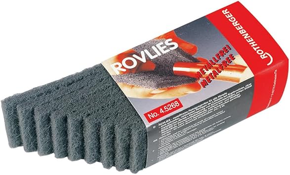 Rothenberger 45268 Synthetic Rovlies Cleaning Pads, Black, Set of 10 Piece