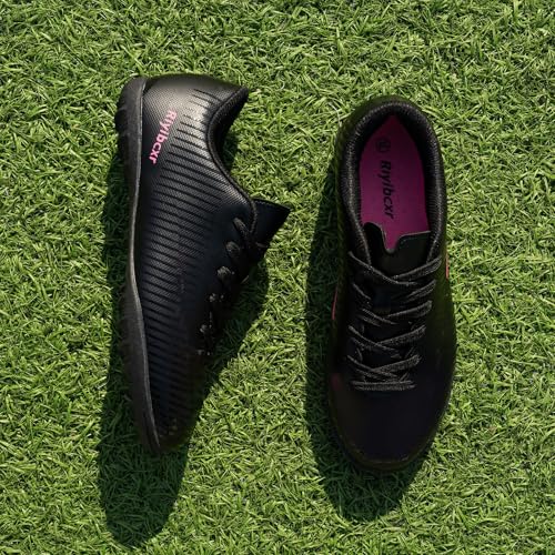 Image of Women Soccer Cleats Lace-Up Turf Football Shoes Indoor Outdoor Low-Top Fustal Soccer Training