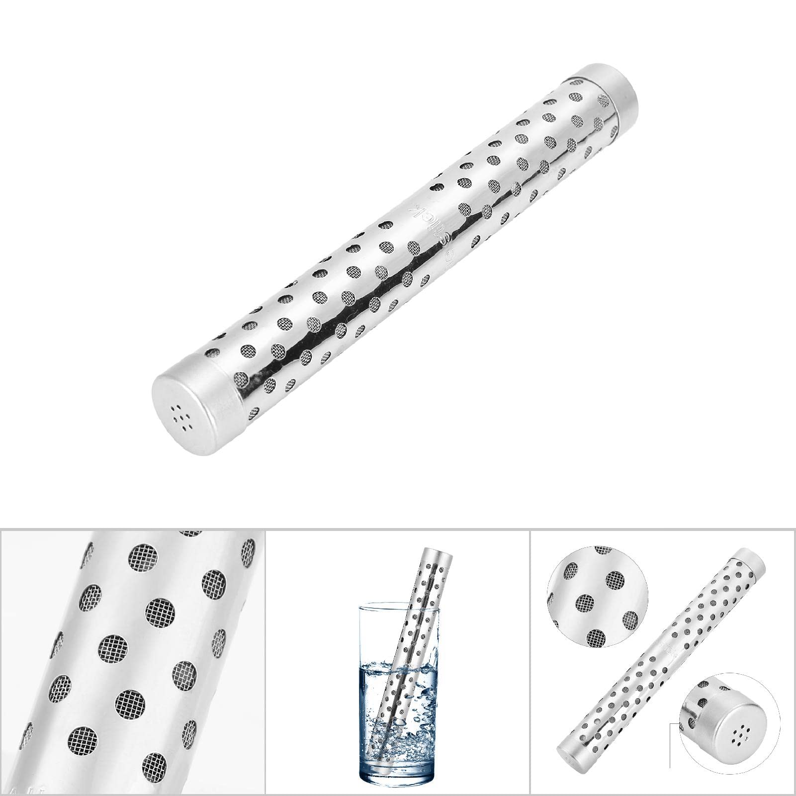 Acqua alcalina portatile Stick, PH Alcalizzatore Negativo Ionizzatore Idrogeno Minerali Bacchetta filtro depuratore d'acqua per acqua alcalina e ionizzata - elimina cloro e impurità (#3（13.6×1.8cm)