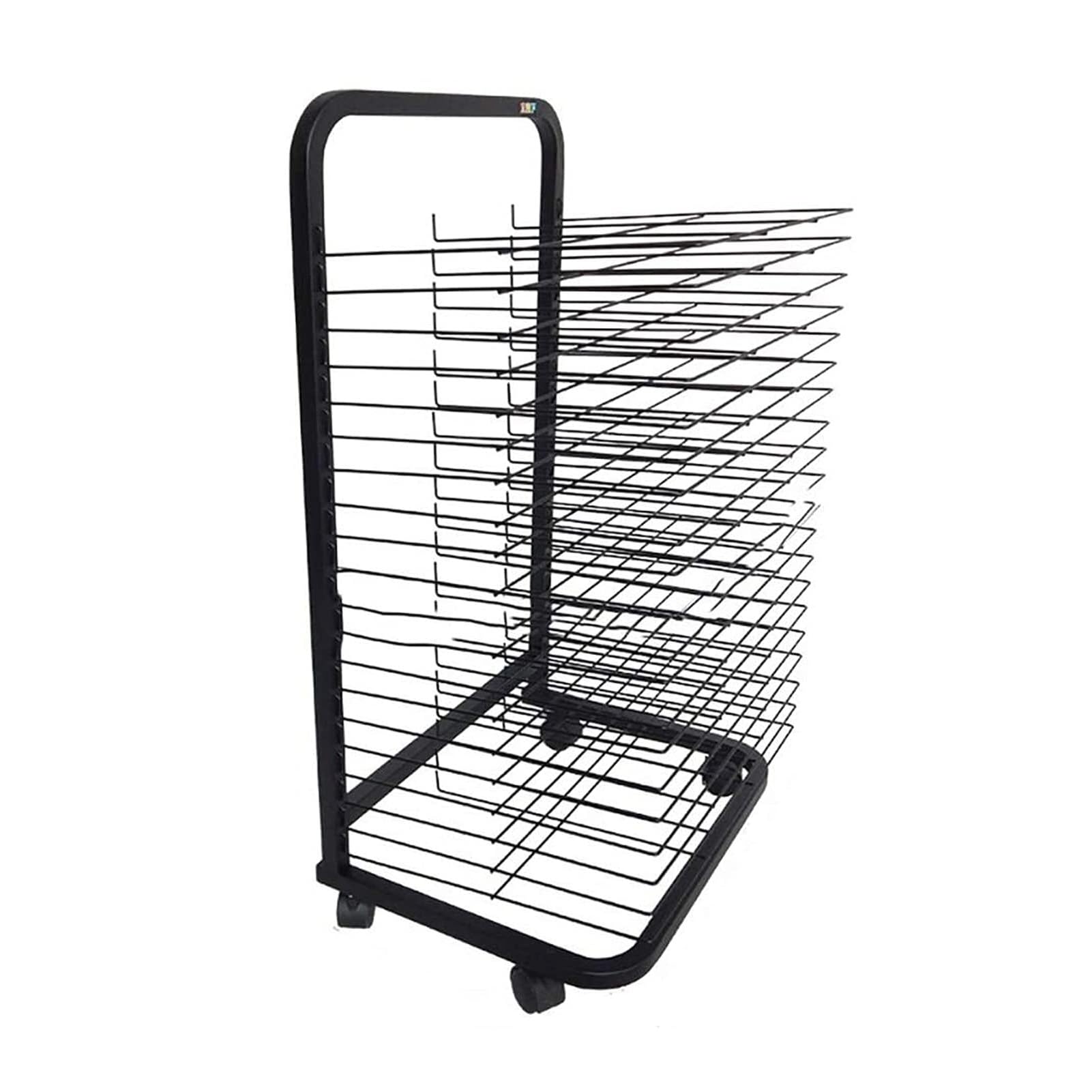 Suszarka Do Dzieł Sztuki, 20 Pięter - Druciana Półka Do Suszenia, Mobilny Metalowy Stojak Do Przechowywania Dzieł Sztuki, Solidny Metalowy Stojak Do Dzieł Sztuki, Z Uniwersalnymi Kółkami 360 Stopni,