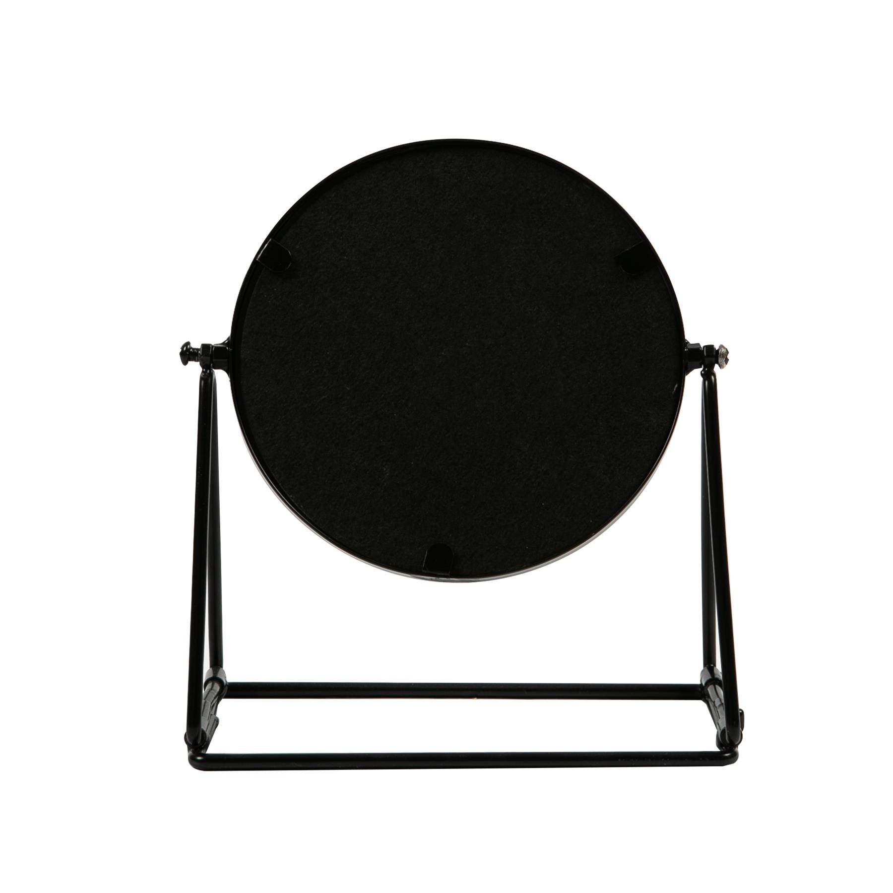Harbour Housewares Coiffeuse Miroir - autoportant Miroir cosmétique Maquillage Plateau de Table - 22cm - Noir