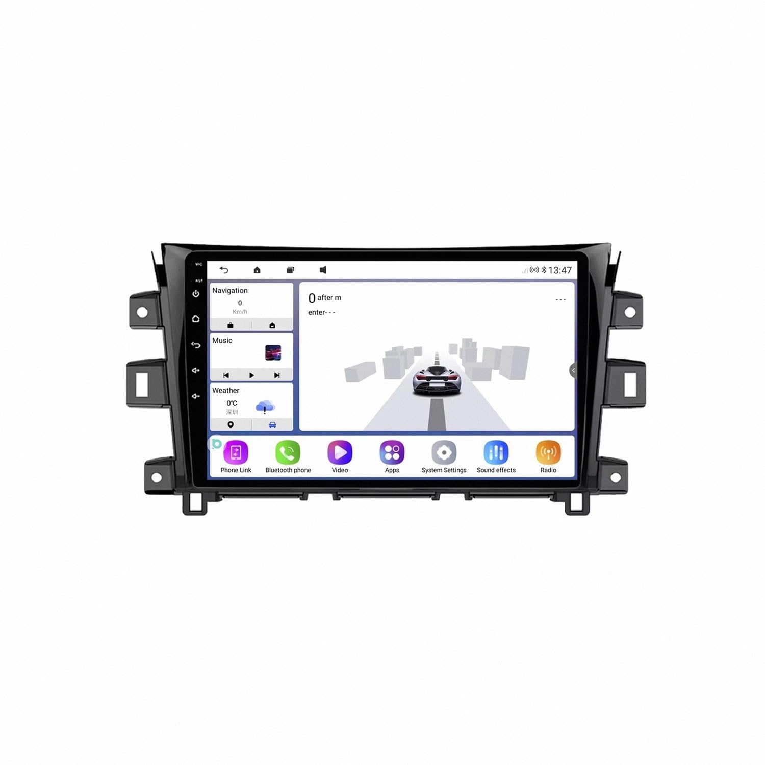 Carplay para Nissan Navara 2011-2018 pantalla táctil con Android Auto inalámbrico y Bluetooth 8