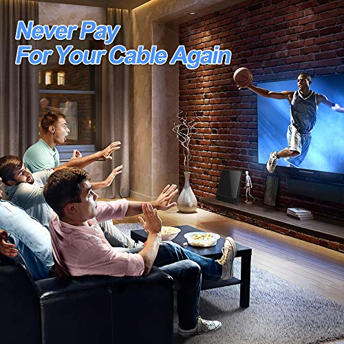 Amplified Indoor HD Digital TV Antenna Support 4K 1080P Channels and All TVs