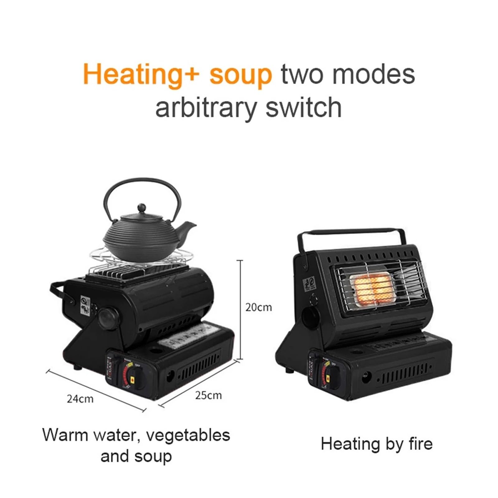 Ceramiczny Grzejnik Gazowy O Mocy 1300 W. Ogrzewacz Outdoor Camping Fishing Palnik Cicha Energia