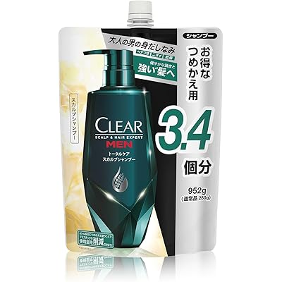 CLEAR(クリア) フォーメン トータルケア スカルプシャンプー 大容量 詰替 952g 頭皮ケア 皮脂 べたつき防止 爽快シトラスの香り 【Amazon.c …