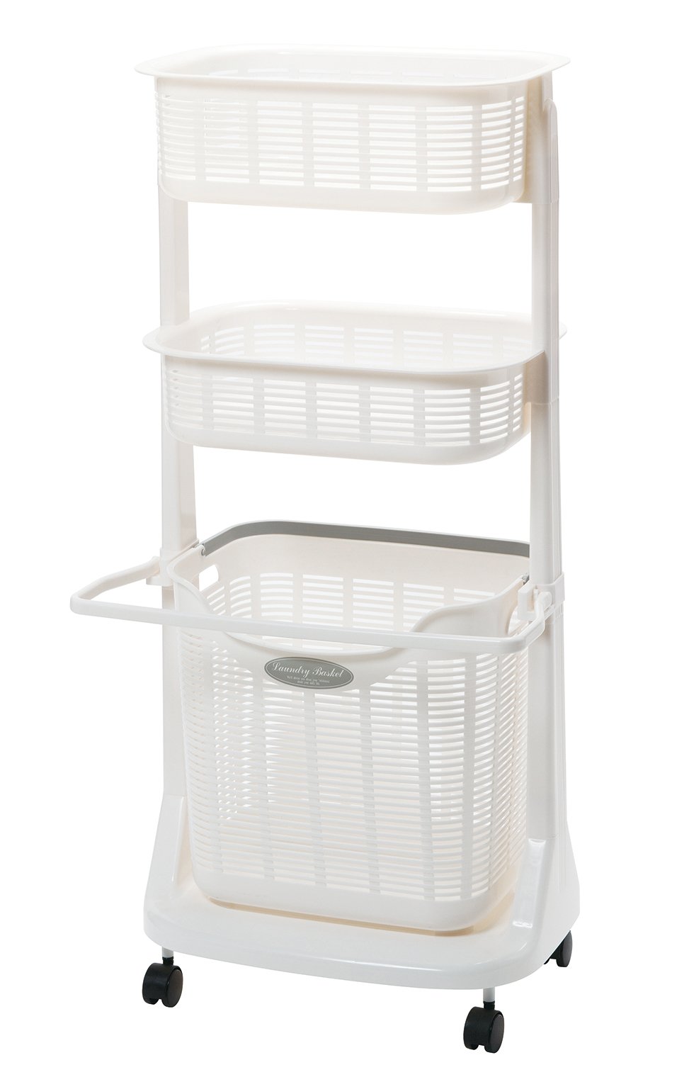 Amazon｜サンコープラスチック ランドリーバスケット3段 バスマット