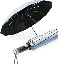 Automatic Folding Umbrella, Anti-UV Umbrella, XXL Umbrella for Men and Women, with Handle Exclusive Design, Anti Storm Umbrella, Compact, Solid, Lightweight