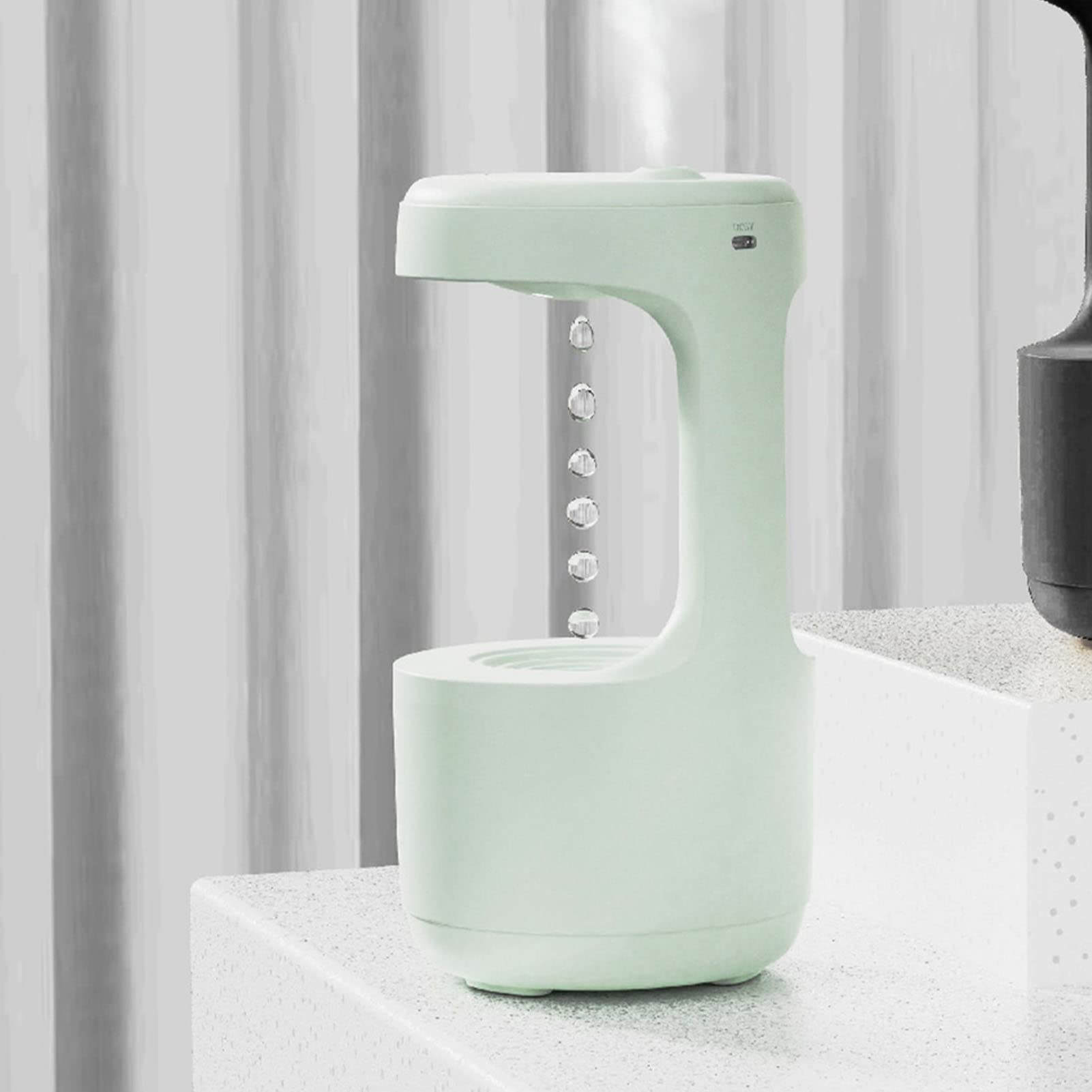 Humidificador De Vapor Frío Ultrasónico Inteligente Multifuncional - Humidificador De Gota De Agua Silencioso, De Gran Capacidad Y De Flujo Inverso Para La Oficina Y El Dormitorio(Verde)