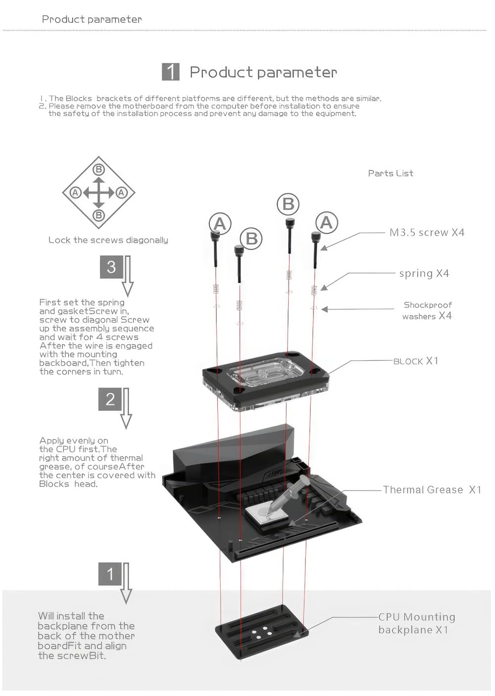 CPU Water Block - AMD Socket AM5, AM4 - Ryzen 3, Ryzen 5, Ryzen 7, Ryzen 9, Ryzen ThreadRipper (CPU-RAY-MC-M)